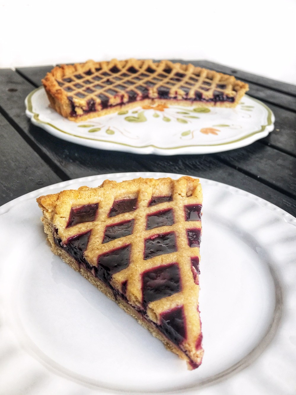 tarte à la farine complète et confiture18