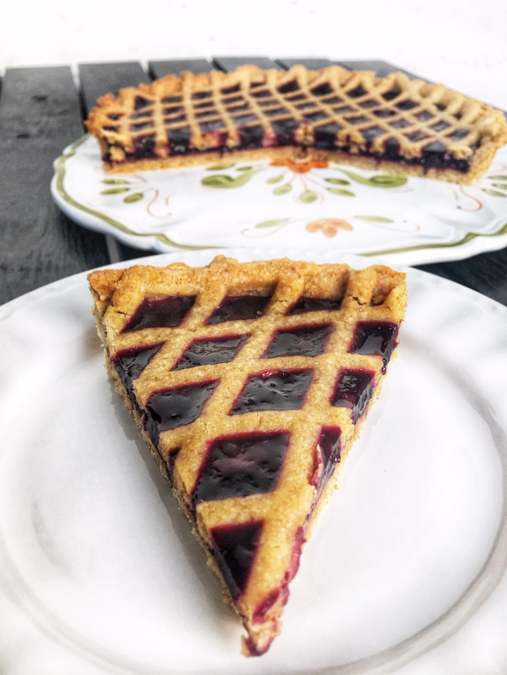 tarte à la farine complète et confiture19