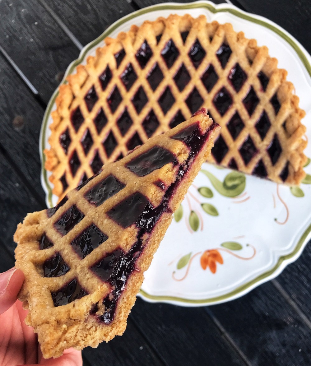 tarte à la farine complète et confiture24