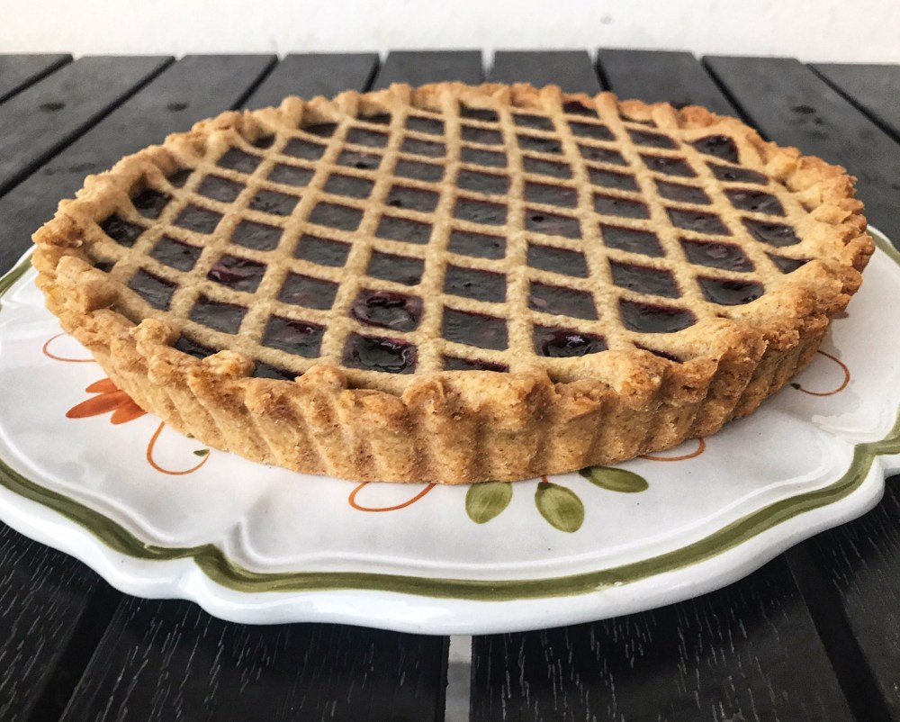 tarte à la farine complète et confiture9
