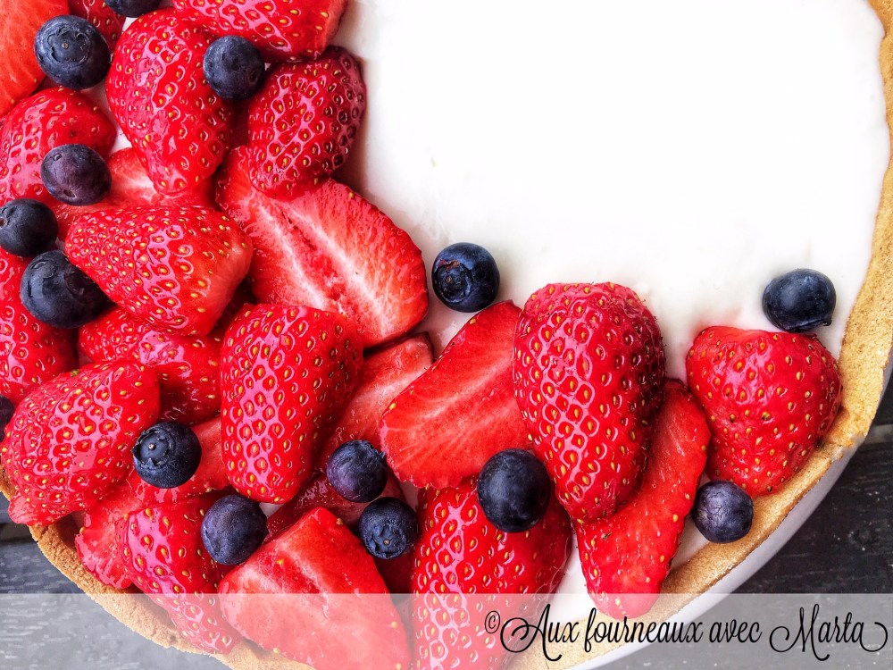Tarte yaourt fraises