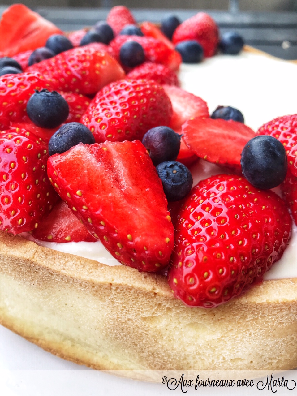 Tarte yaourt fraises2