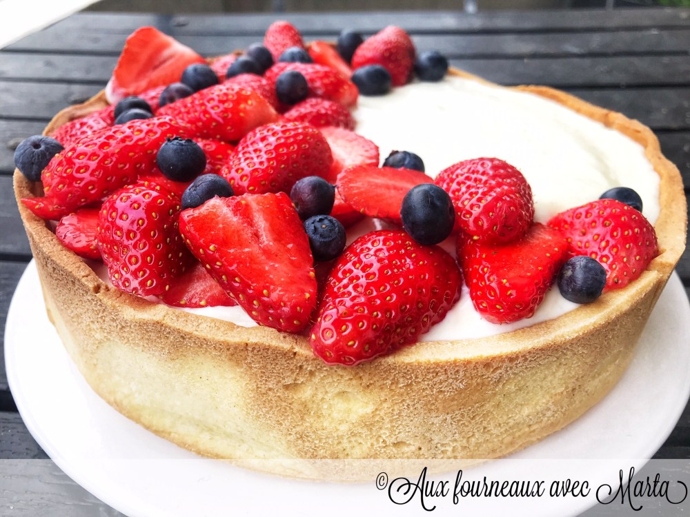 Tarte yaourt fraises3