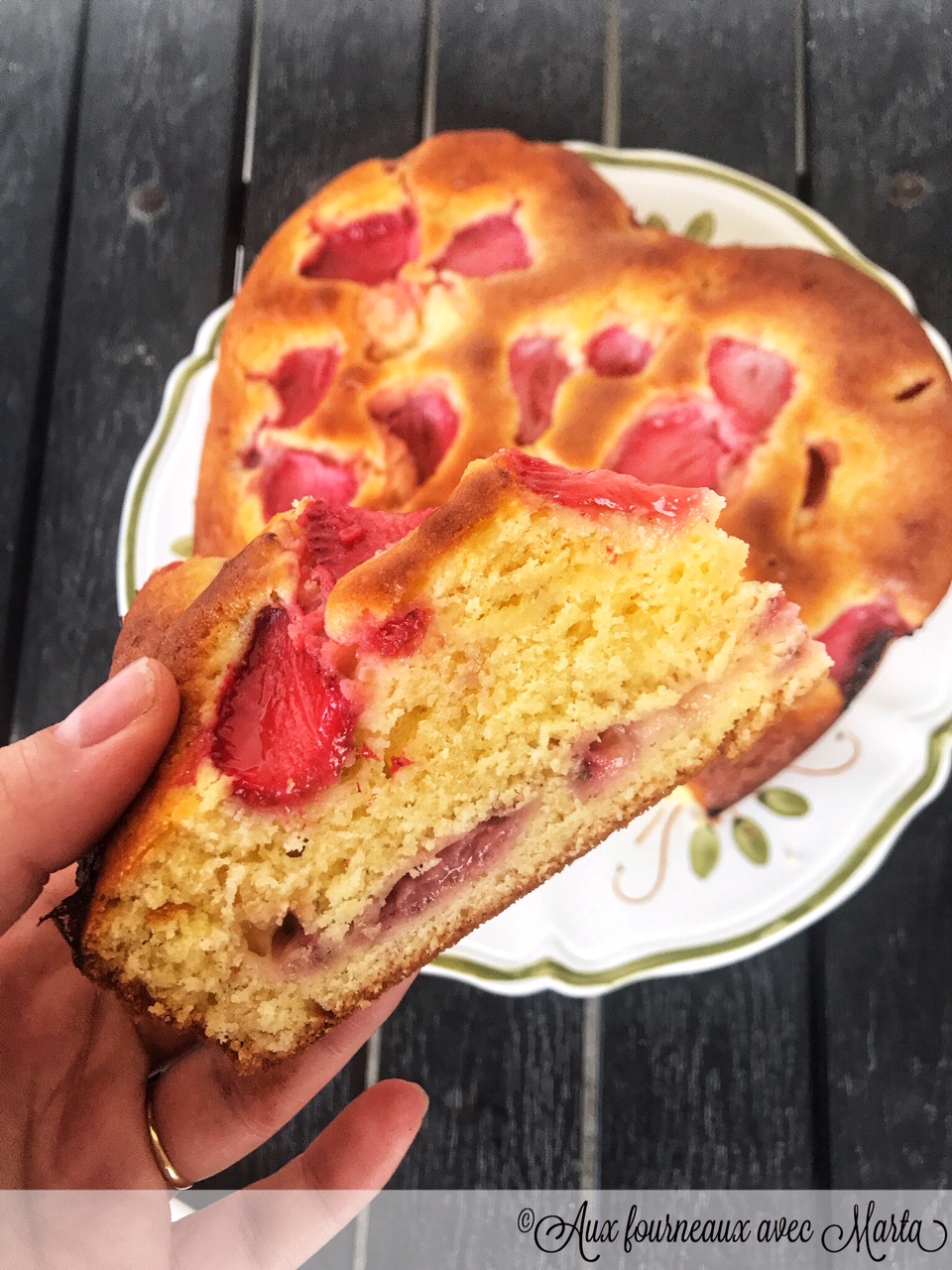 gateau yaourt fraises12